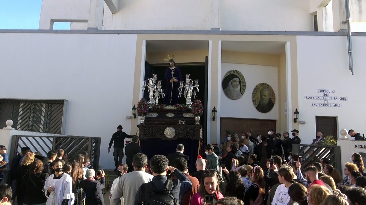 Salida Procesional del Stmo. Cristo del Amor y Humildad ( Sábado de Pasión  2022 ) Sanlúcar de Bda.