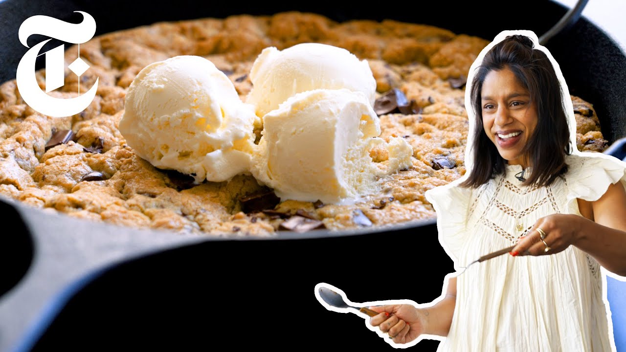 Giant Skillet Chocolate Chip Cookie | Samantha Seneviratne | NYT Cooking