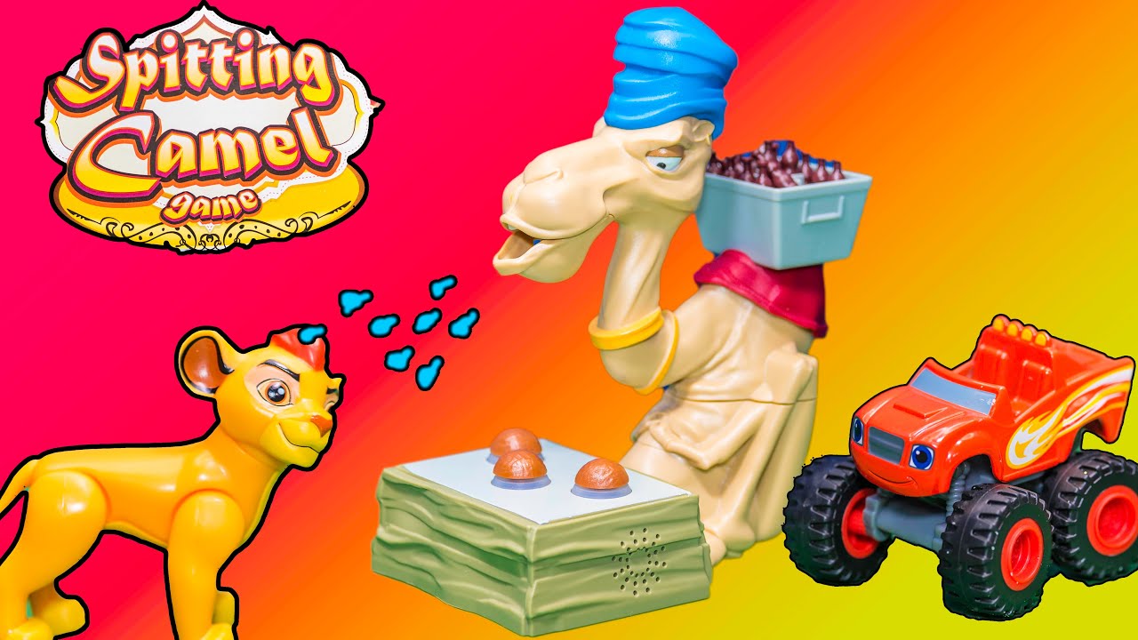 Playing the Spitting Camel Game with Lion Guard and Blaze Toys