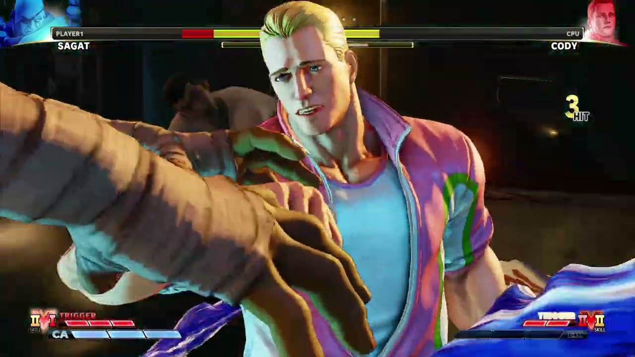 SAGAT VS CODY TRAVERS サガット対コーディー・トラバースで戦ってみた Street Fighter V