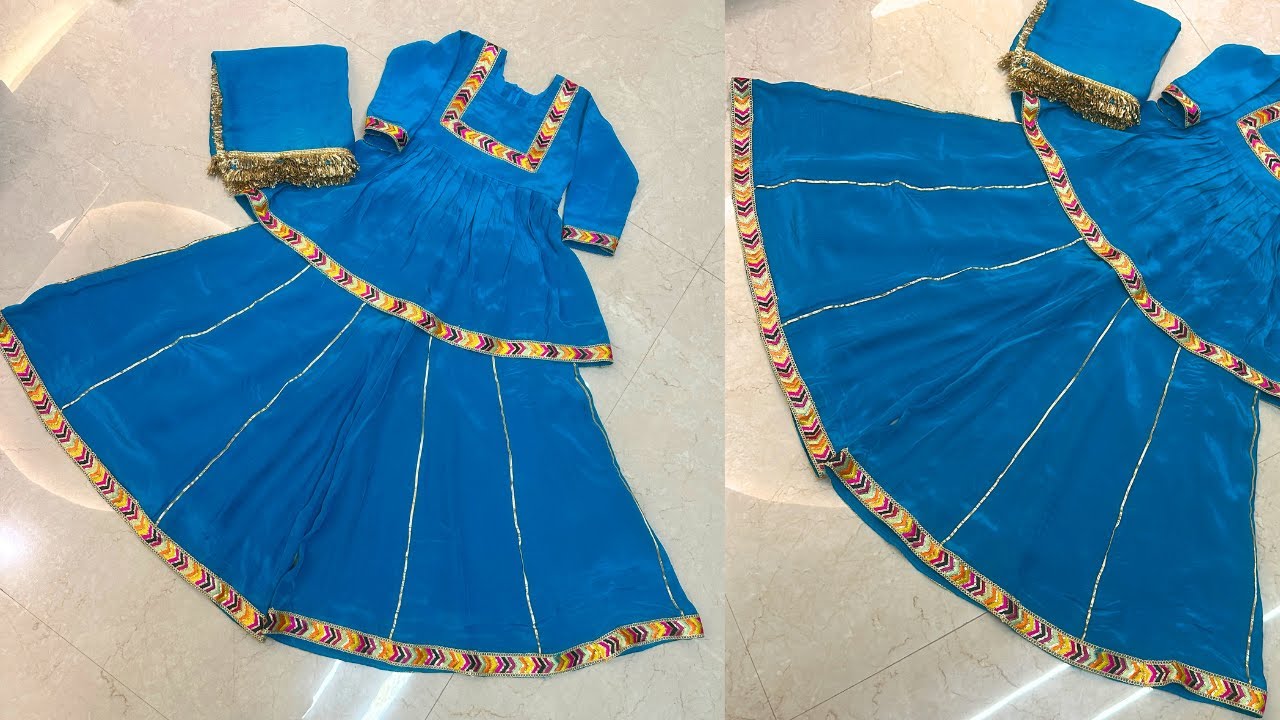 बच्चों के लिए Trending सूट कैसे बनाए चलिए देखते हैं || KIda peplum plazo suit