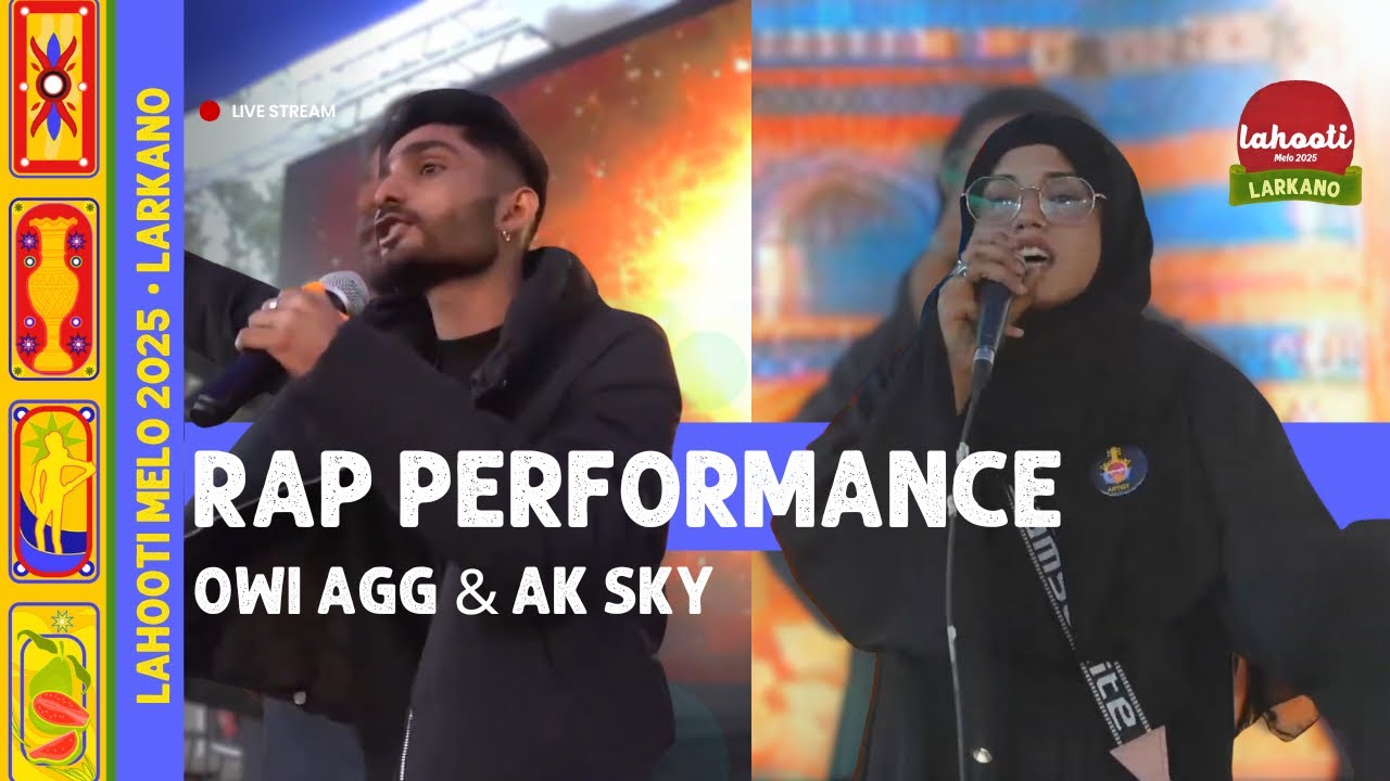 AK SKY & OWY AGG • Rap Performance by young artists — Lahooti Melo 2025 • Larkano