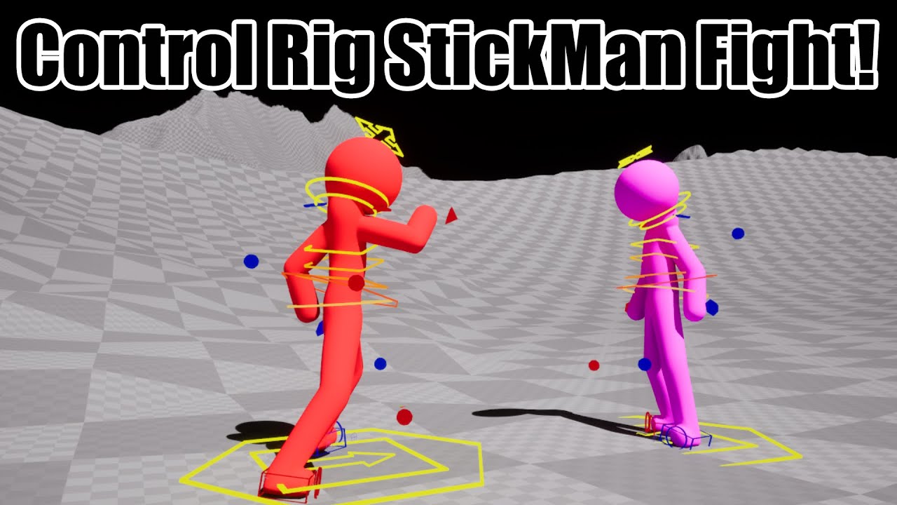 Stickfigure fights in Unreal Engine 5!
