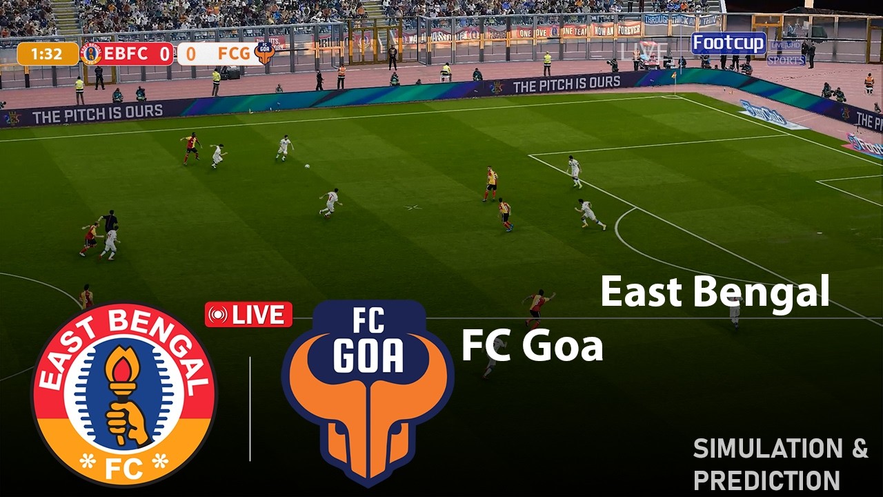 🔴East Bengal vs FC Goa | Indian Super League 2026 Full Match VideoGame Simulation/Recreation
