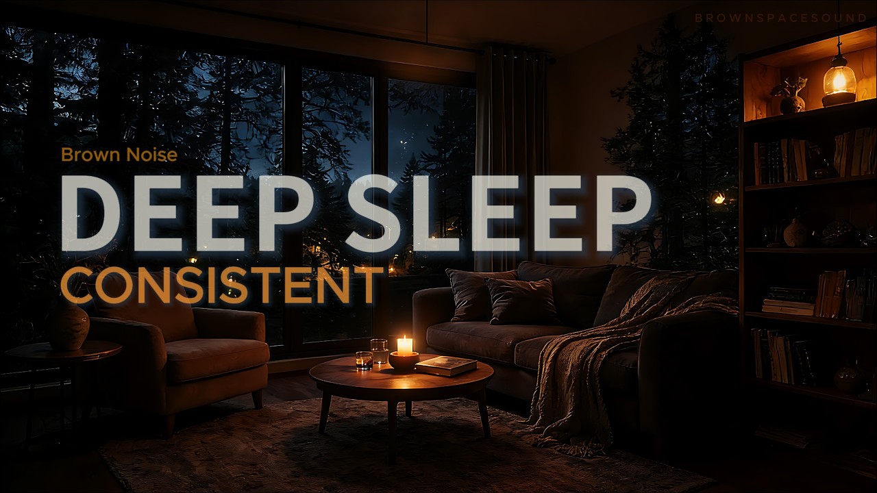Brown Noise for Deep Sleep | Consistent Energy | 8 Hours (No Loop)