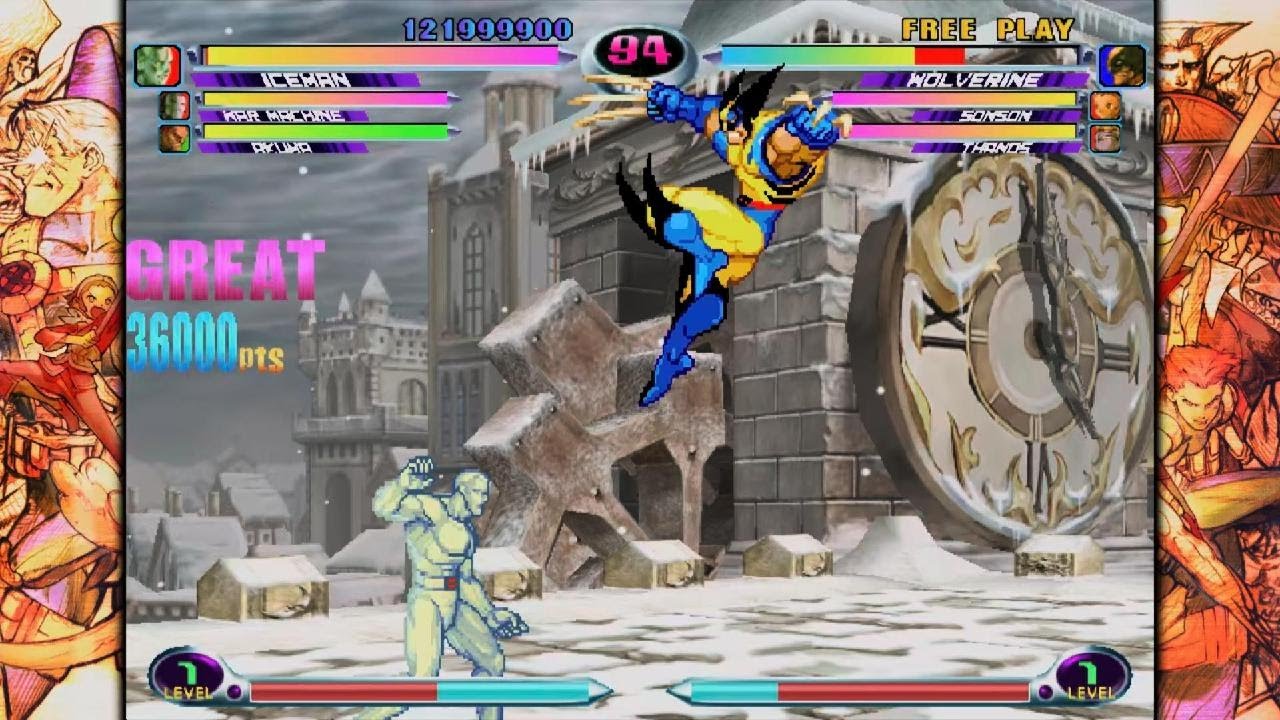 MARVEL vs. CAPCOM Fighting Collection: Arcade Classics_PS5 Modo história ICE MAN