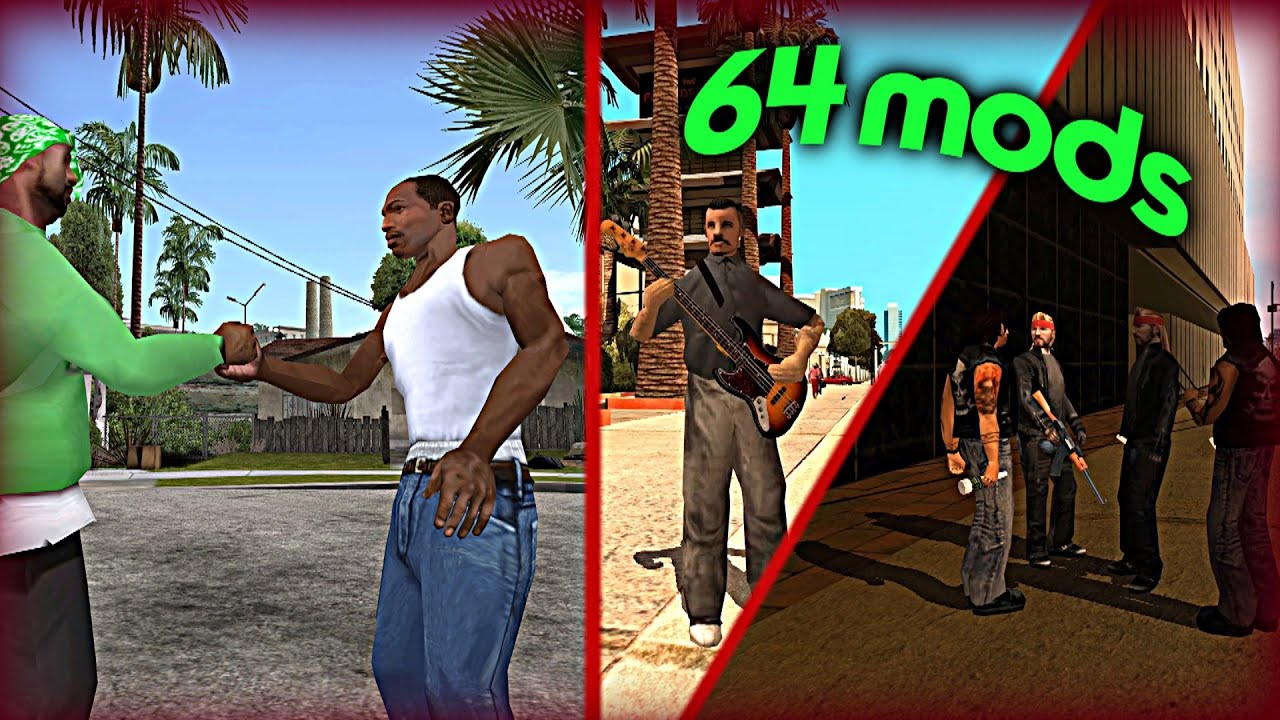 Я установил 64 модификации в GTA San Andreas - Витрина модов для GTA SA