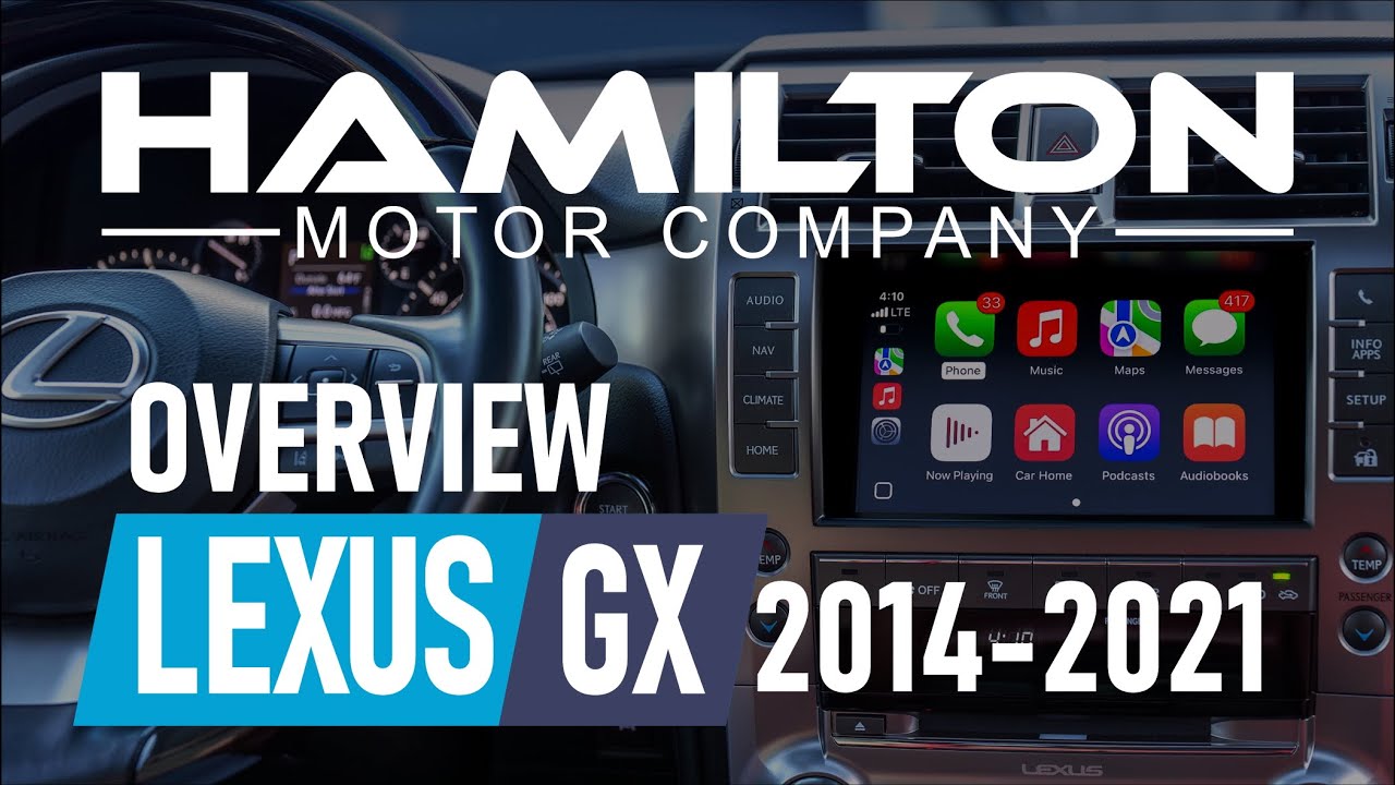 Обзор интерфейса обновления Apple CarPlay для Lexus GX 2014–2021 годов от Hamilton Motor Company