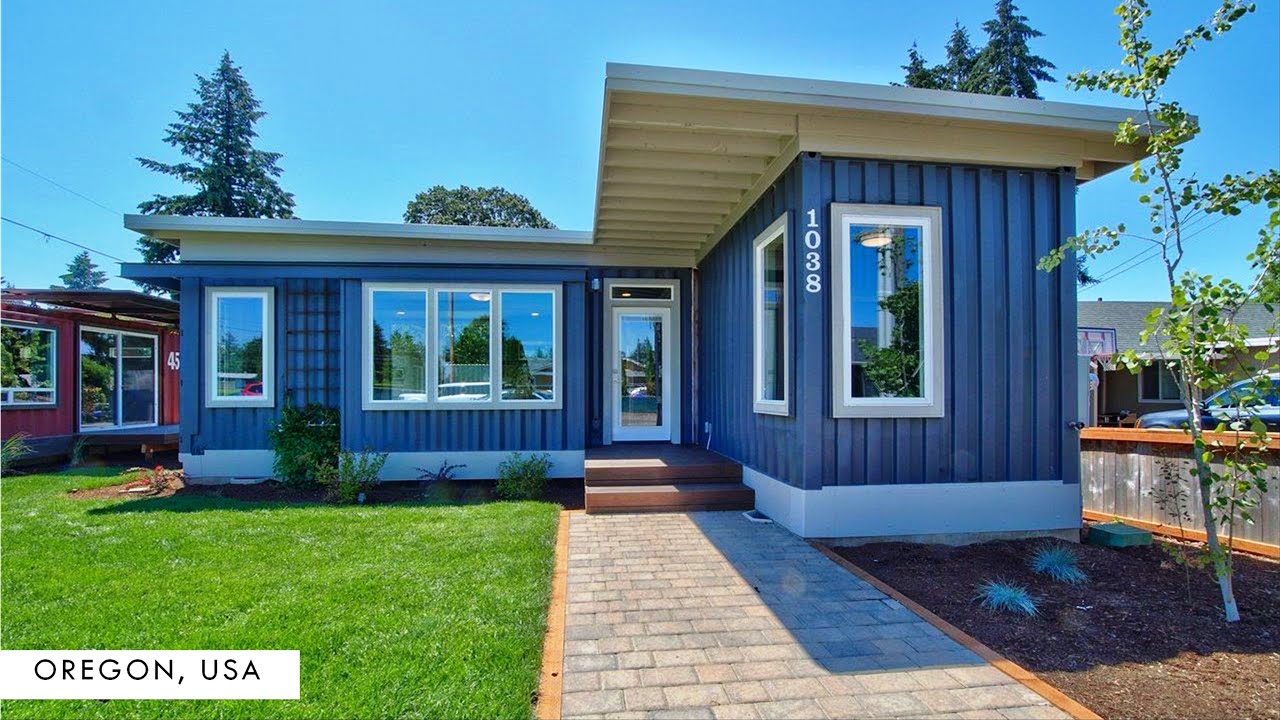 Shipping Container Modern 2 Bedroom House in Oregon, USA