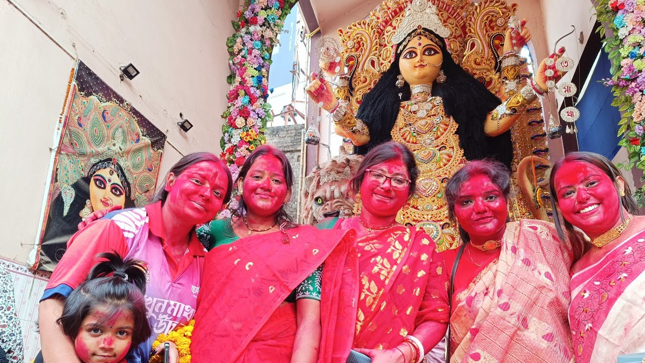 Sindur Khela in front of Ranima, Tematha 2023