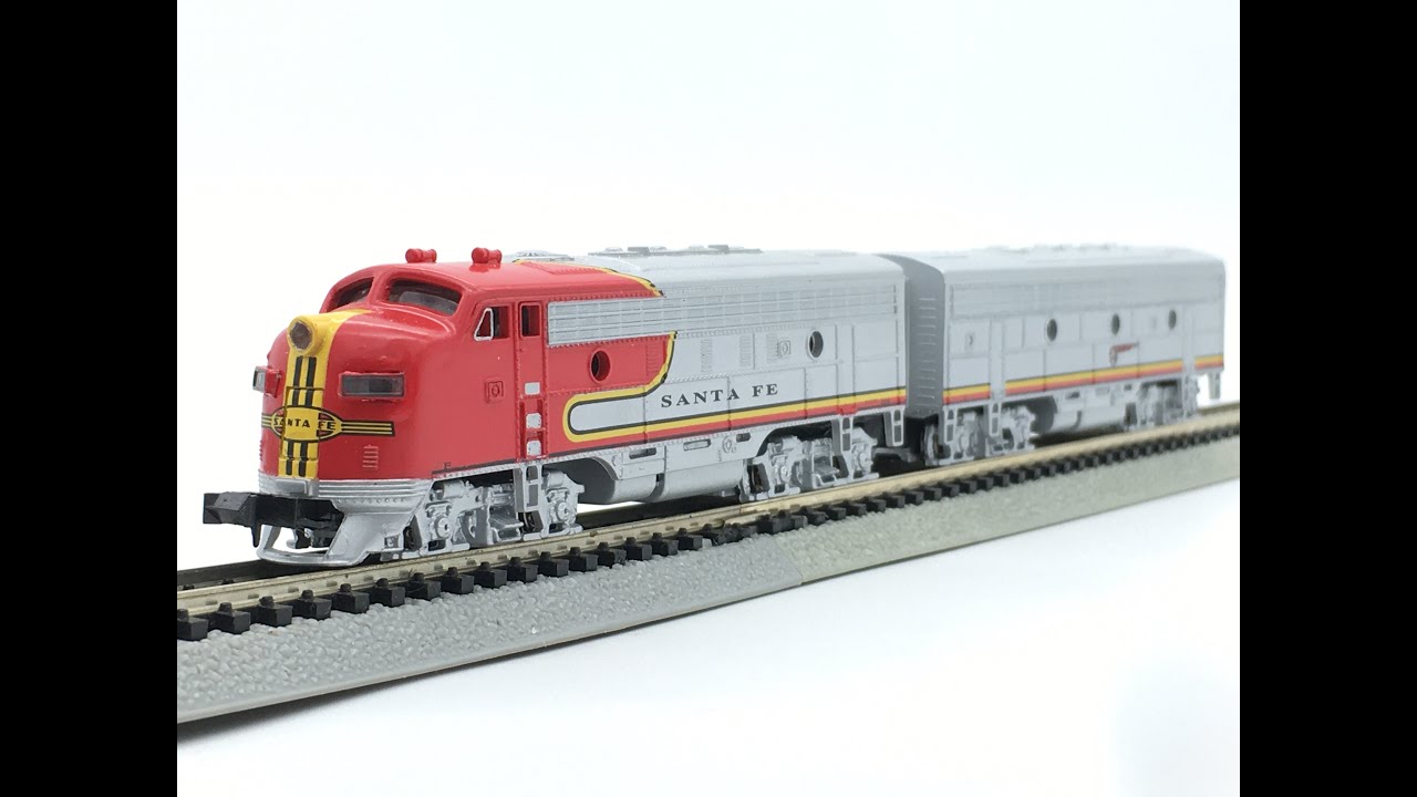 N Scale Bachmann Santa Fe EMD F7A and B Diesel Locomotive Demo