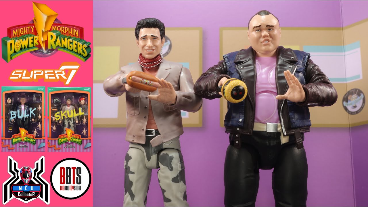 Super7 Ultimates! BULK and SKULL Mighty Morphin Power Rangers MMPR Wave 5 Action Figure Review