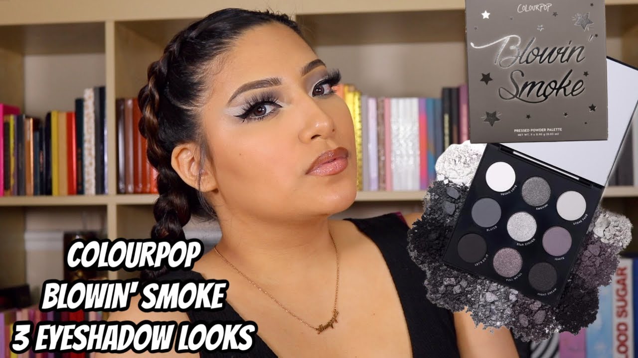 COLOURPOP BLOWIN SMOKE REVIEW | 3 EYESHADOW TUTORIAL - ALEXISJAYDA