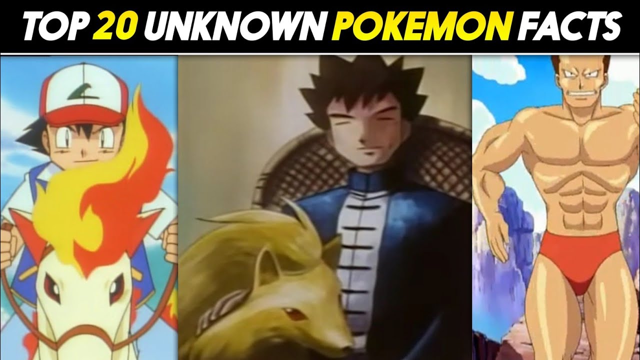 Top 20 Unknown Facts About Pokemon | 20 Interesting Pokemon Facts | Hindi | ft. iampoketuber