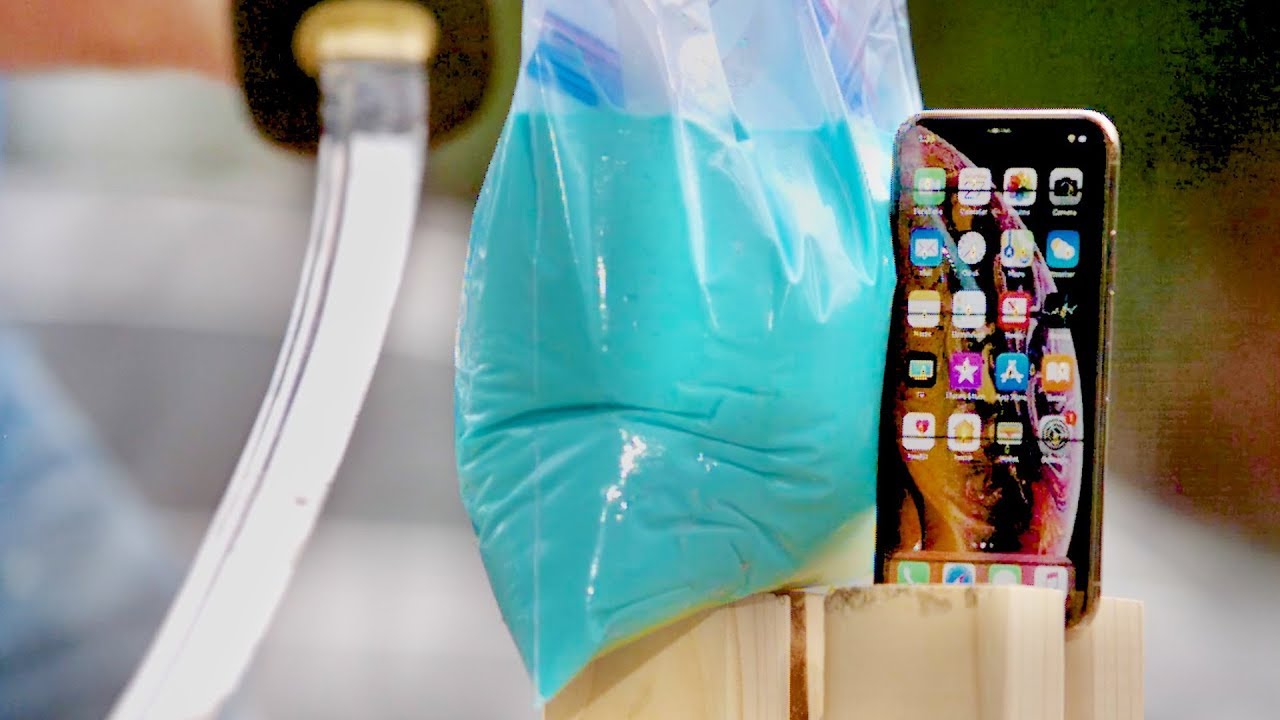 Can Oobleck Save iPhone XS from Katana?