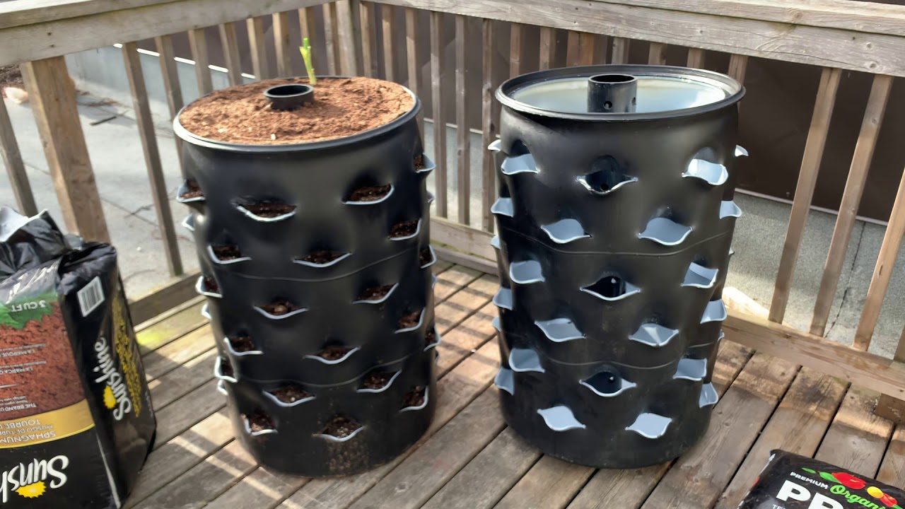 Composting Barrel Garden 54 plants