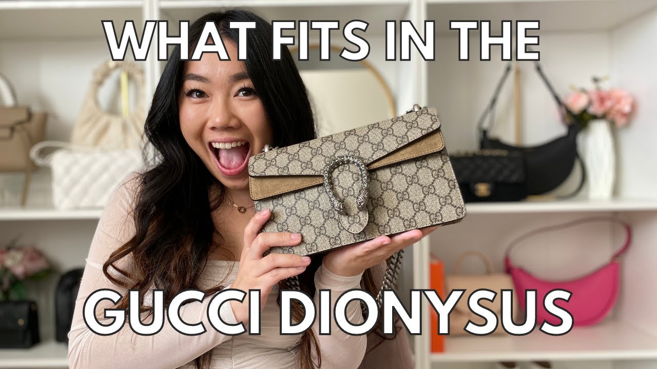 WHAT FITS IN THE GUCCI DIONYSUS (NEW SMALL) + MOD SHOTS | SIMPLY CELESTA