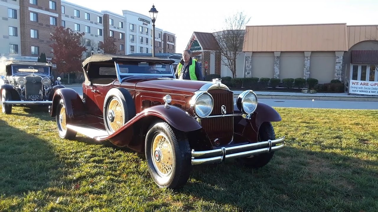 Pre War Cars Driving In Packard,LaSalle,Studebaker,Ford and Buick 2020 AACA Special Fall Nat Video 6