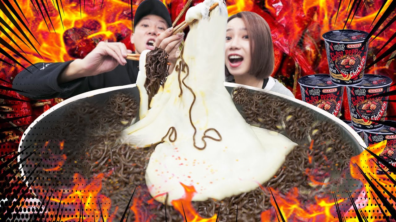 Cheese | 爆辣抓狂！吃光18盒鬼椒面+起司炸弹！最硬核YouTuber泪流满面精神崩溃......