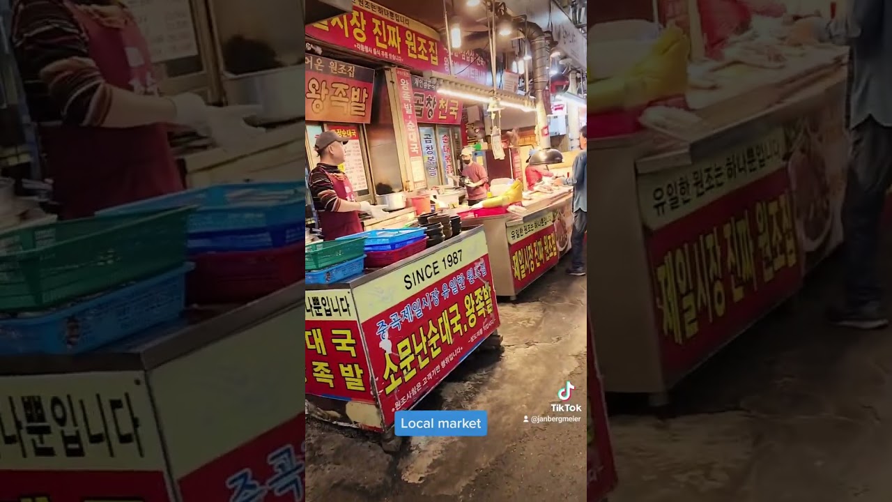 Korean local Market #korea #travel #southkorea