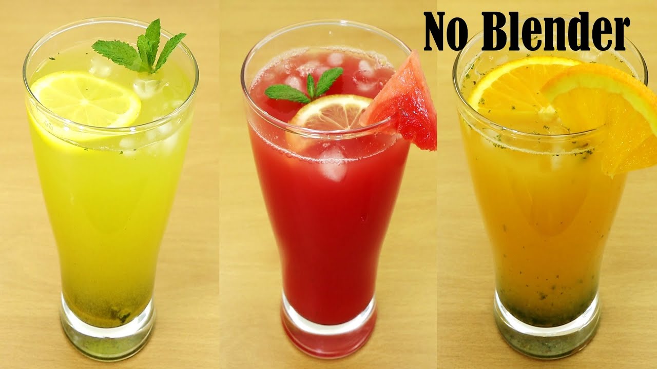 3 EASY SUMMER DRINKS &ndash; REFRESHING COLD DRINKS FOR SUMMER &ndash; HOW TO MAKE SUMMER DRINKS RECIPE