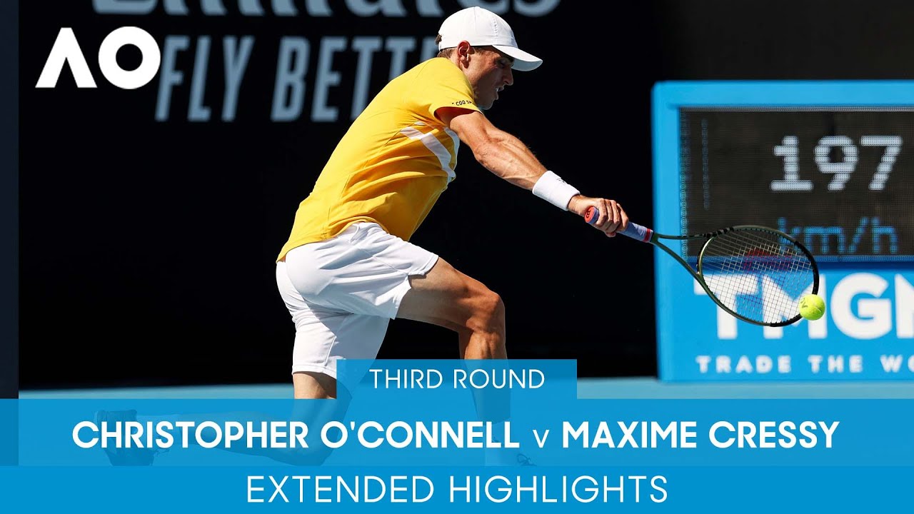 Christopher O'Connell v Maxime Cressy Extended Highlights (3R) | Australian Open 2022