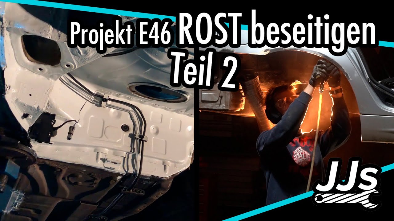 Projekt BMW E46 Rost beseitigen Teil 2 - Unterboden lackieren - Rostproblem erklärt - JJsGarage