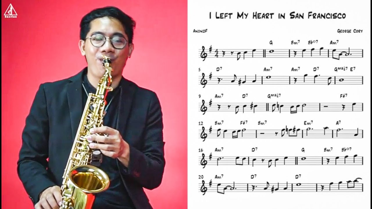 I Left My Heart in San Francisco (easy solo) for saxophone