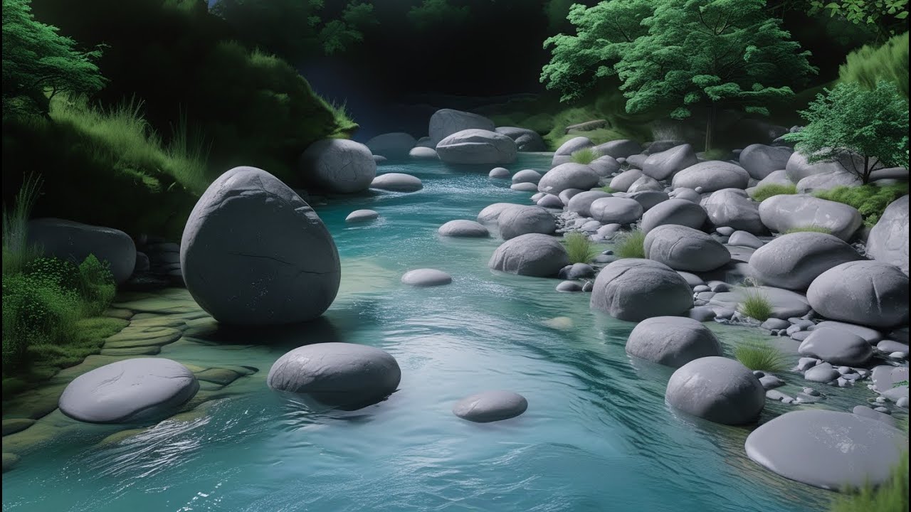 Relax and Unwind with the Soft Murmur of Flowing Water for Peaceful Sleep Streaming