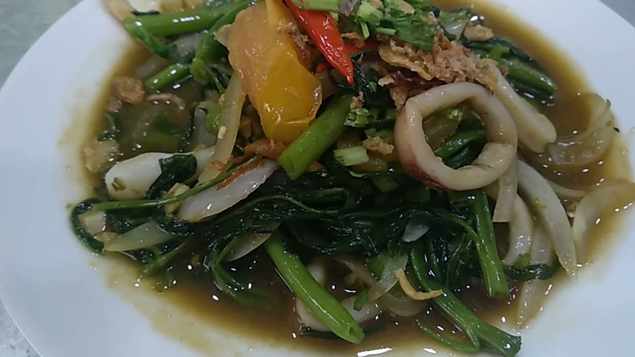 Resepi sayur kangkung belacan ala Thai