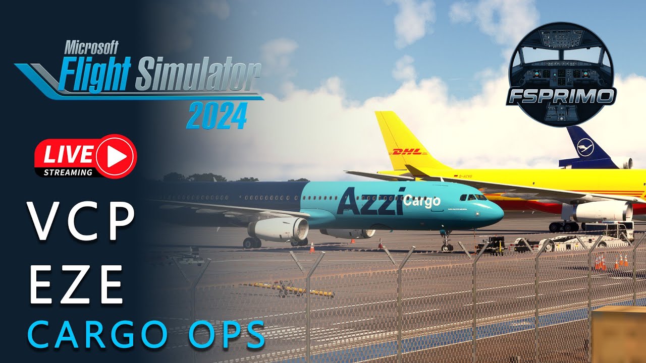 CAMPINAS - EZEIZA - CARGO OPS - #msfs2024 #quest3 #virtualreality #vr