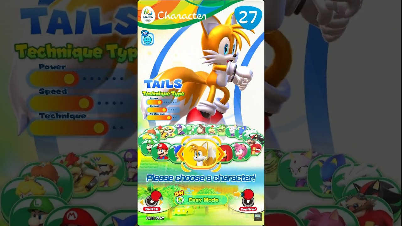 Mario & Sonic at the Rio 2016 Olympic Games Arcade Edition (2016) - Tails (TeknoParrot)