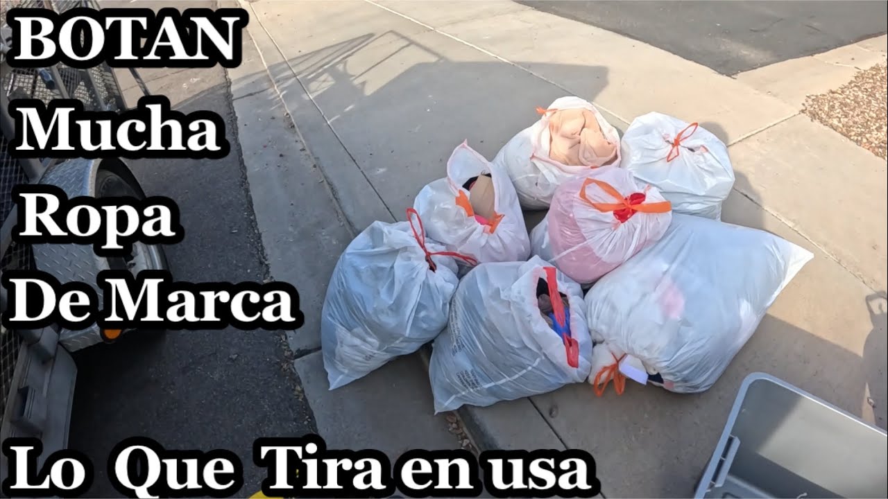 Lo Que Tiran en usa😱😱BOTAN MUCHA ROPA DE MARCA🤑