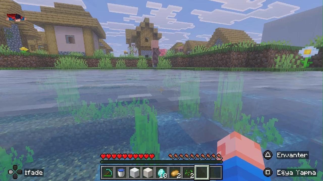 Minecraft arkadaşım la oynadık
