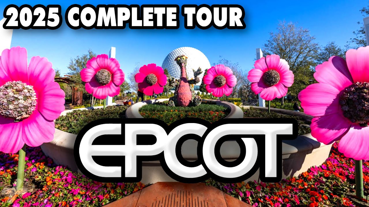 EPCOT 2025 Flower & Garden Festival Complete Tour, Topiaries Walkthrough [POV 4K 60fps]
