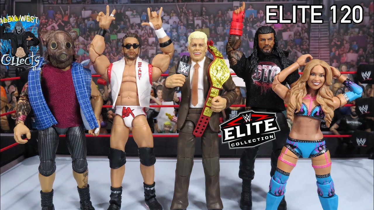 WWE Mattel Elite 120 Roman Reigns, Cody Rhodes, Lola Vice, Joe Gacy & LA Knight Review!