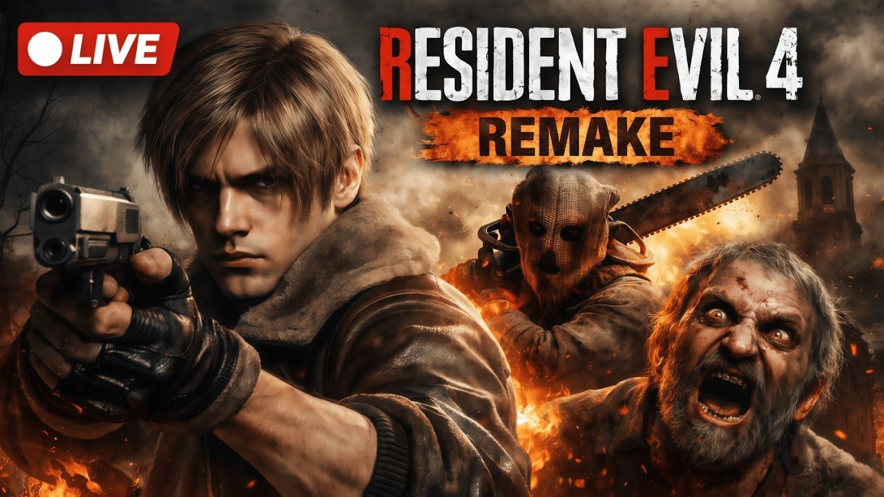 🔴 Resident Evil 4 Remake LIVE – Surviving the Village Attack!