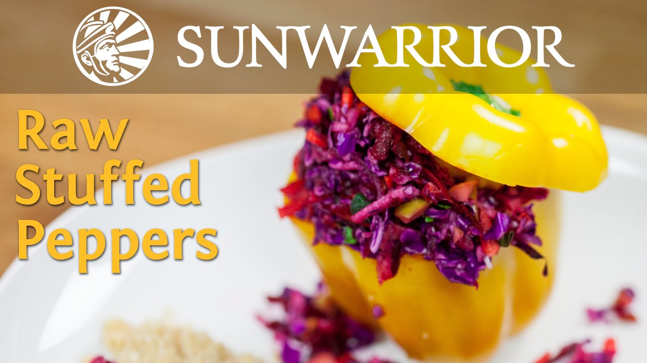 Raw Vegan Stuffed Peppers Recipe | Jason Wrobel | Sunwarrior