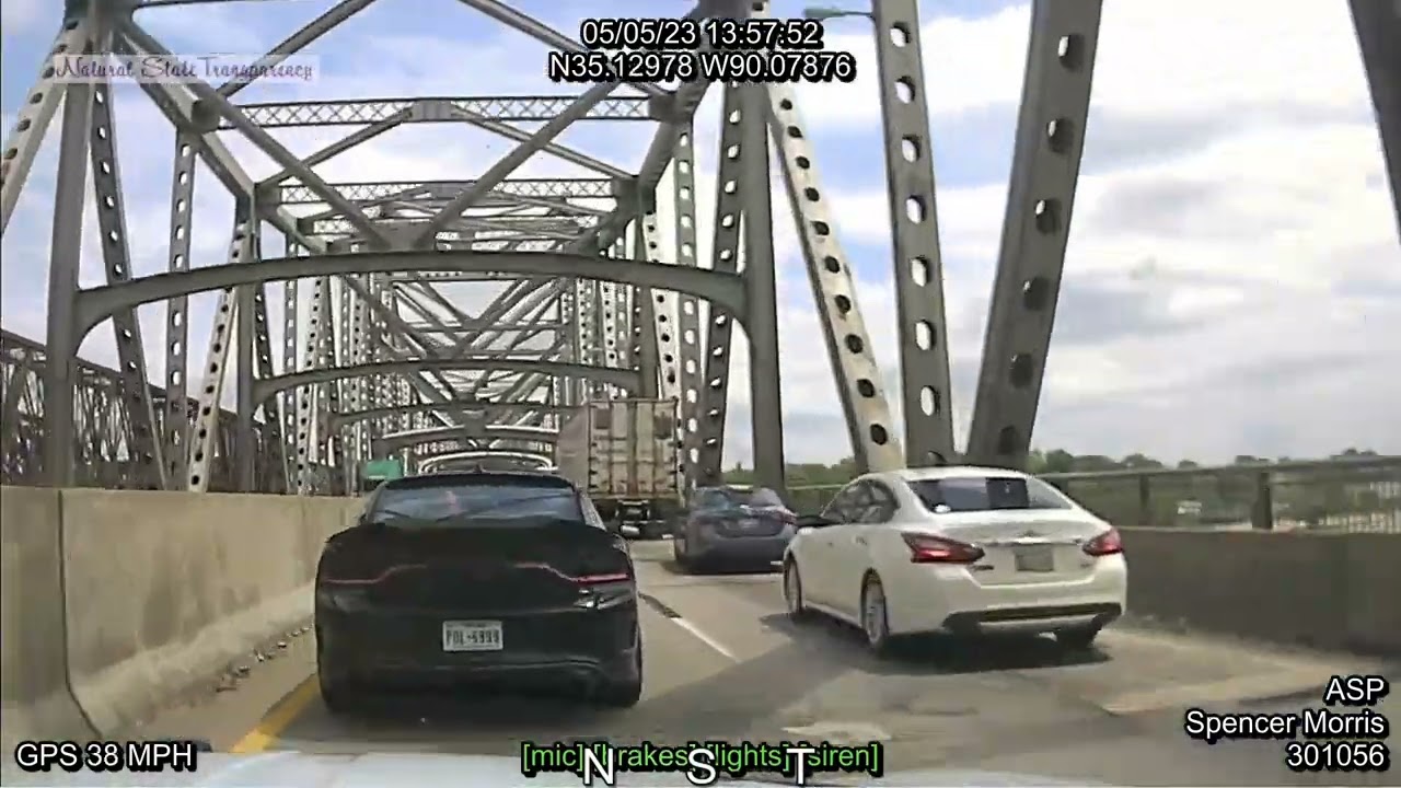 Pursuit Charger I-40/I-55 West Memphis Arkansas State Police Troop D, Traffic Series Ep. 283