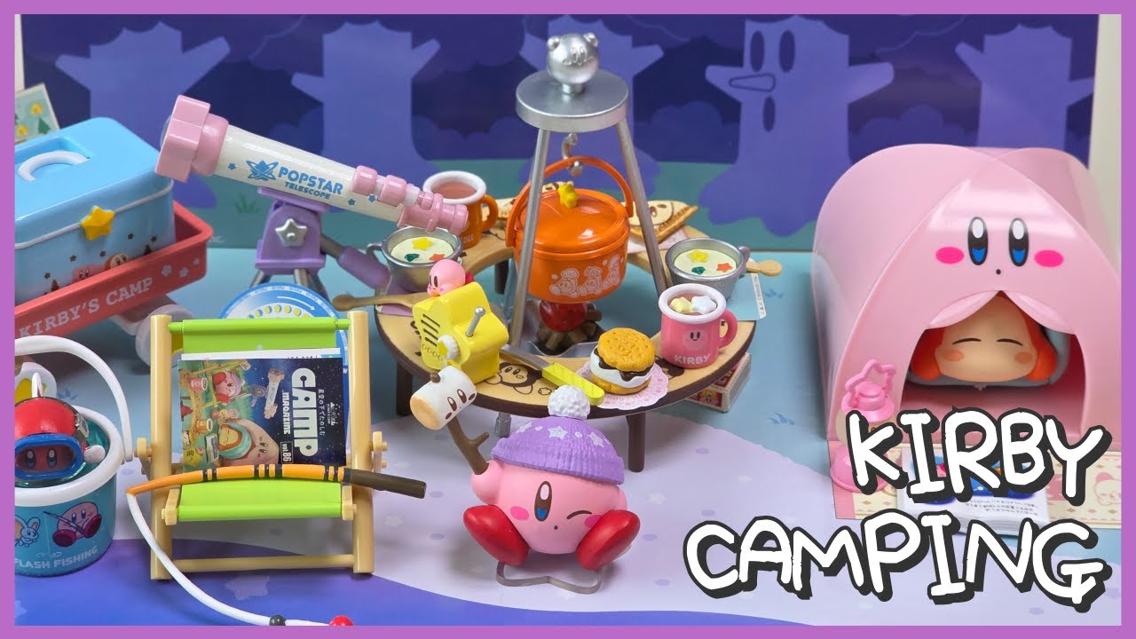 🏕 커비랑 별보러 갈 사람 🙋‍♀️ * 별의 커비 반짝반짝 별하늘 캠프 리멘트 * rement unboxing 星のカービィきらきら星空キャンプ