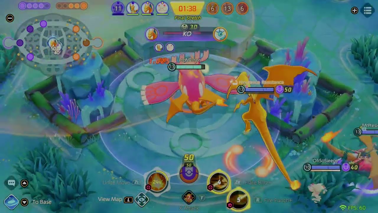 Pokémon Unite Ranked Season 33: Charizard CARRY FTW!!! Triple Charizard GAME!! (
