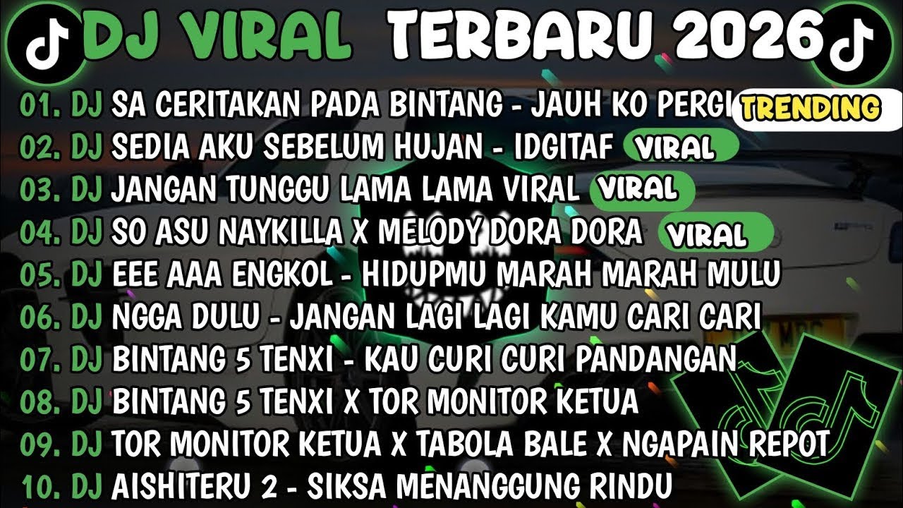 DJ TIKTOK VIRAL TERBARU 2026 - DJ SA CERITAKAN PADA BINTANG - DJ SEDIA AKU SEBELUM HUJAN