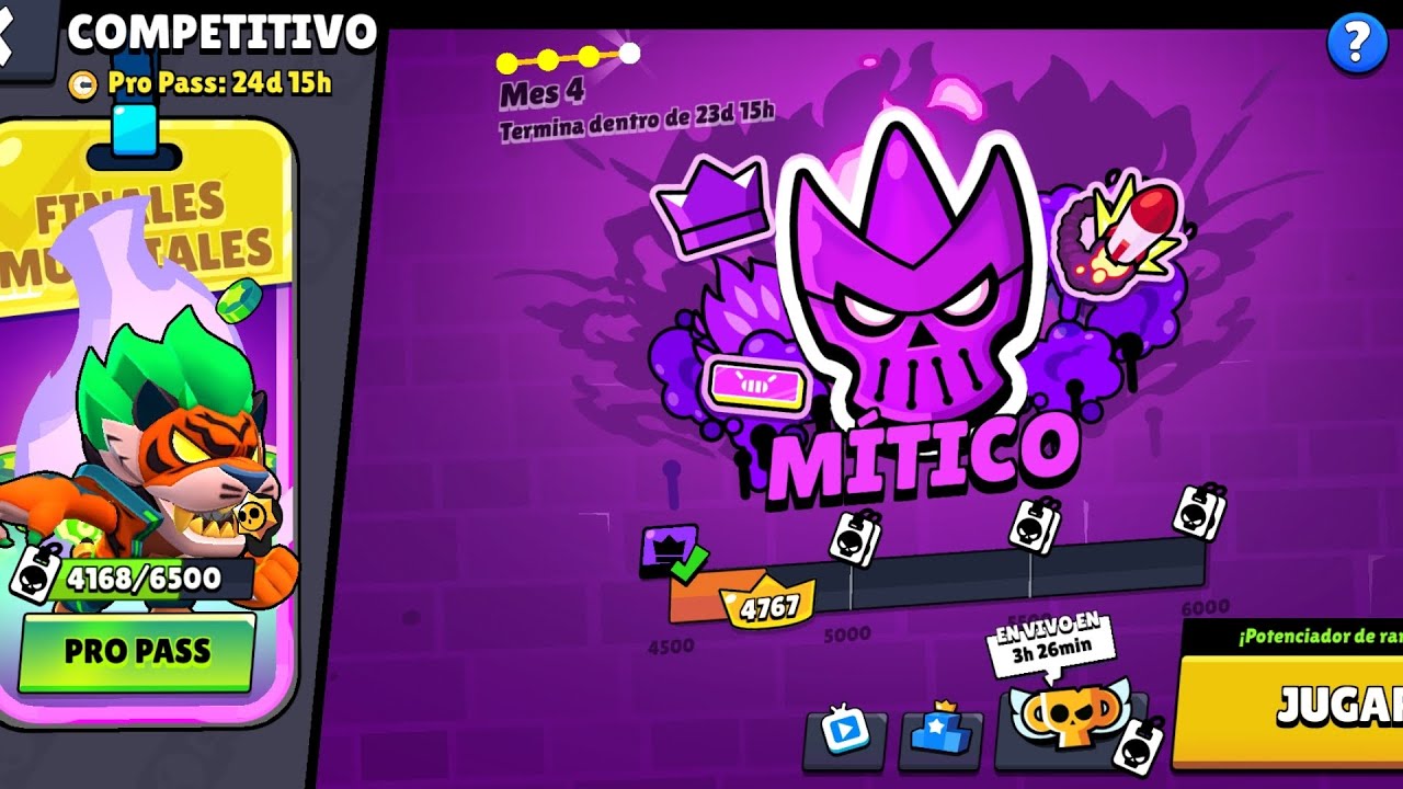 Día 4 intentando subir a maestro con randos en Brawl star ( usando la lupa )