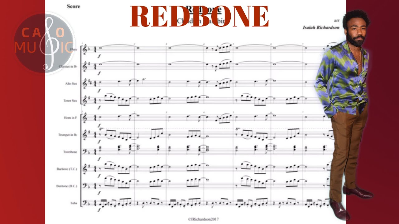 Childish Gambino - Redbone | Sheet music for marching band