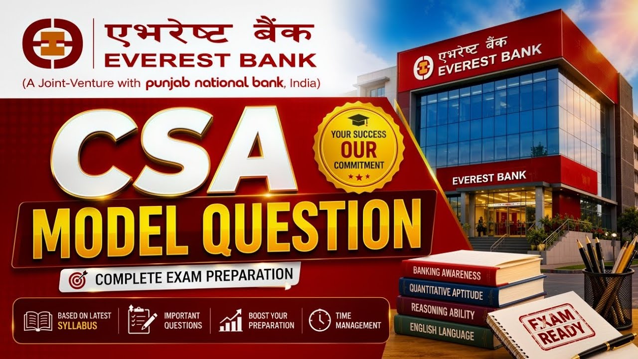 Everest Bank CSA Model Question Set | Complete Exam Preparation 2026