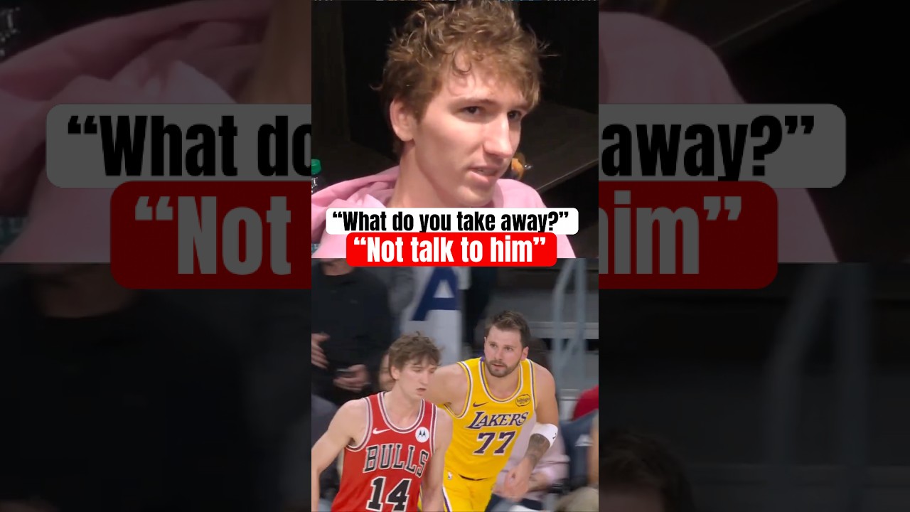 Matas Buzelis on trash talking Luka 😅 (via LawMurrayTheNU/X)