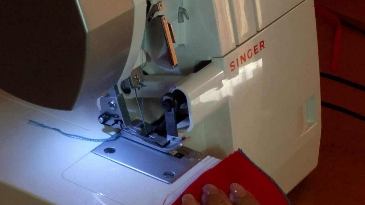 Como poner tanza con la overlock singer 14sh754