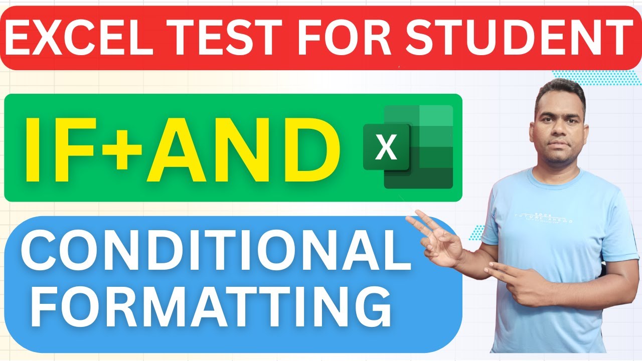 Excel Test for Students | IF Formula, AND with IF, Conditional Formatting | Excel Practice in Hindi
