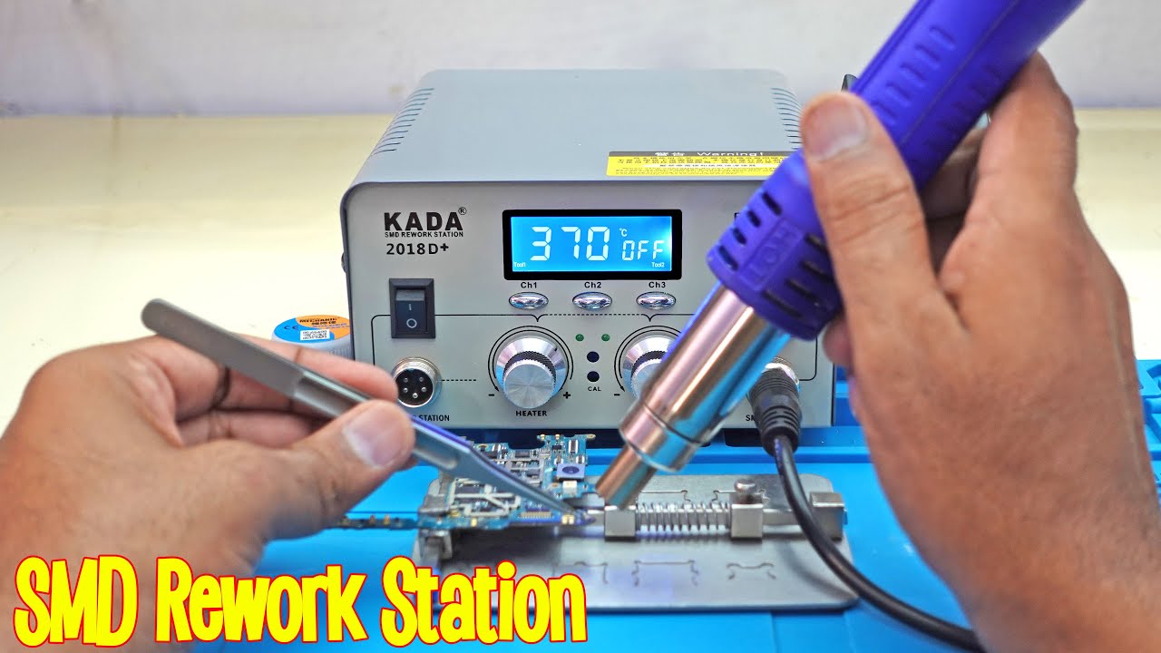 How to use SMD Rework Station Heat Gun Hot air Blower in Mobile Phone Repairing Tutorial 8