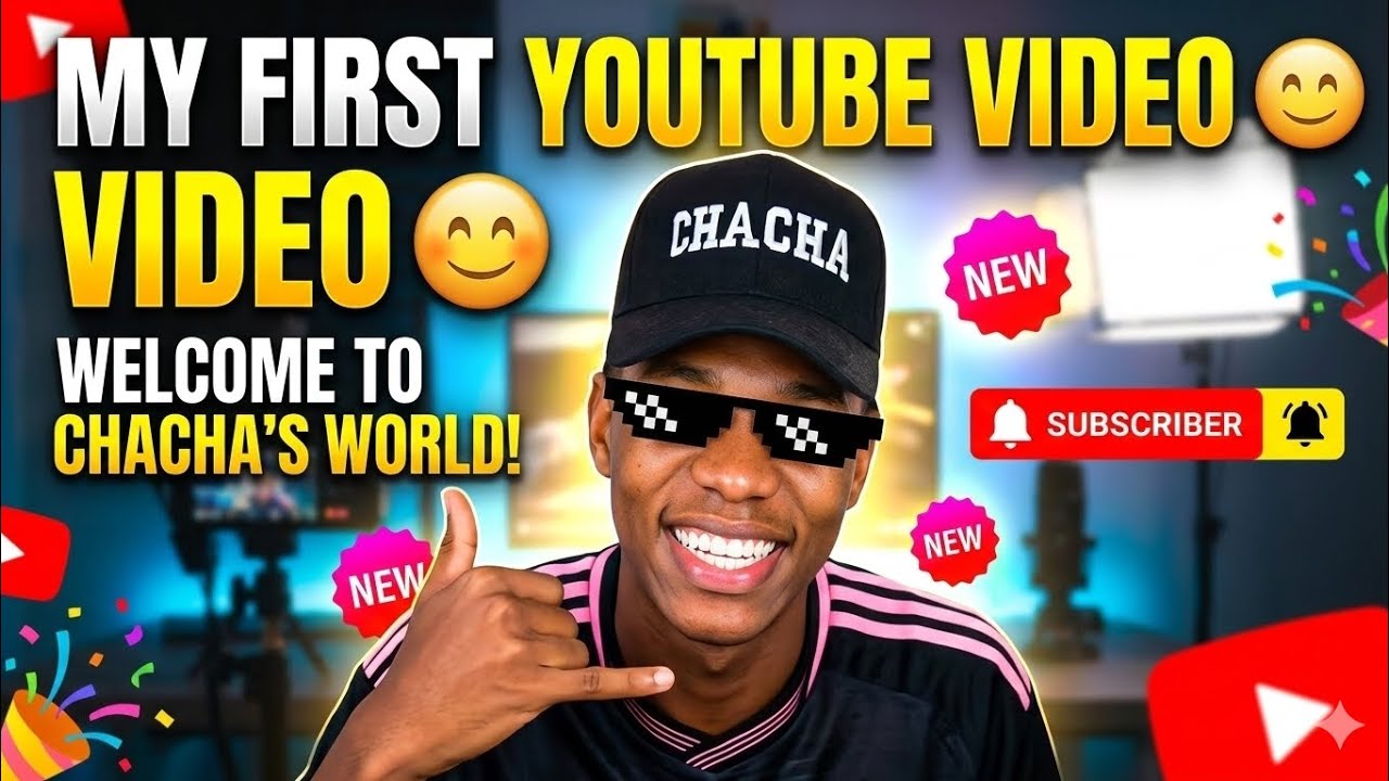 My first YouTube video 😫🙌😂